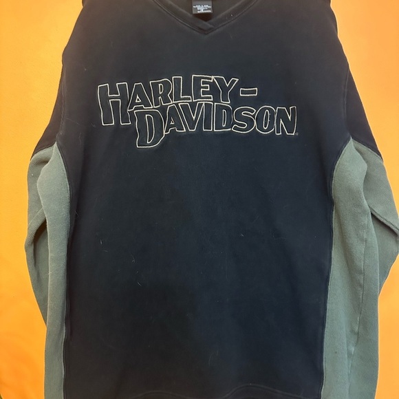 Harley-Davidson Black and Gray Crewneck Sweater - Picture 1 of 6